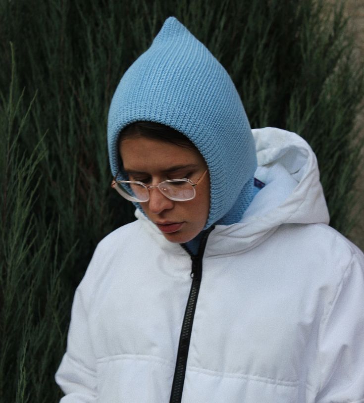 Woolen Alpaca Balaclava Hat in Light Blue mango Socky | Etsy Balaclava Knit, Crochet Balaclava, Knitted Hood, December 2023, Hat Crochet, Knit Fashion, Knit Hat, Knit Beanie, Alpaca