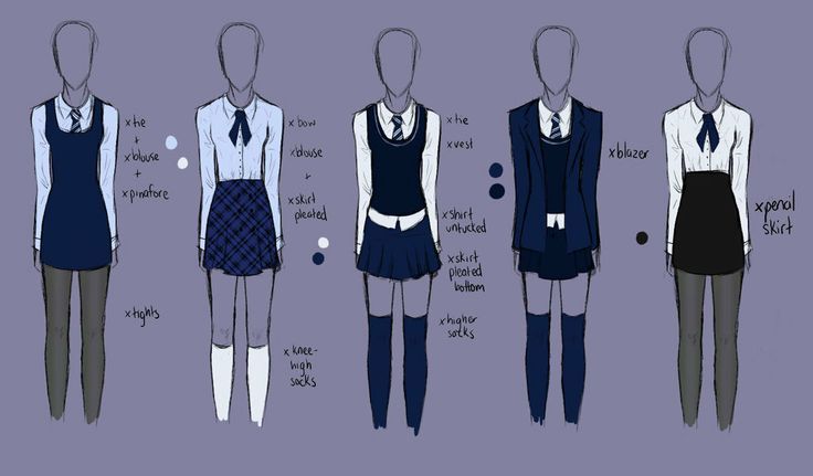 school uniform event http://hennalah.deviantart.com/art/School-Uniform-Designs-135399085 Ravenclaw Outfit, Private School Uniforms, Hogwarts Uniform, School Uniform Outfits, School Uniform Fashion, Preppy Lifestyle, Harry Potter Outfits, School Dresses, Uniform Fashion