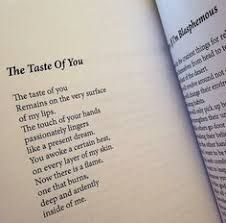 an open book with the text'the taste of you '