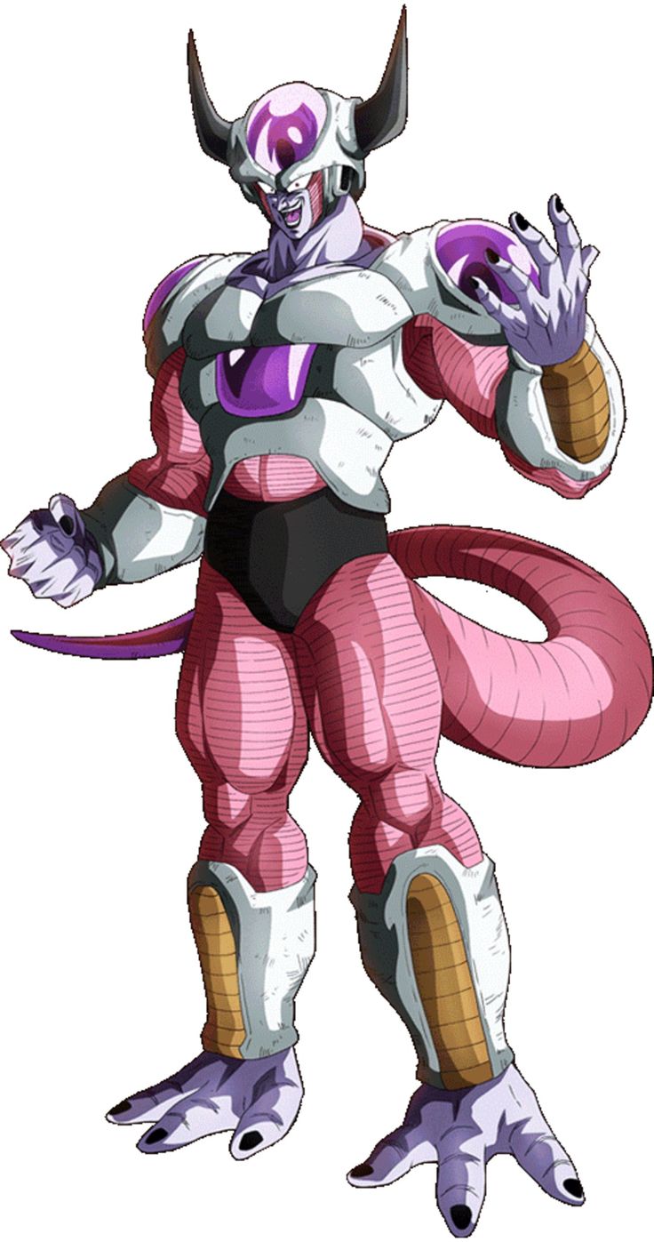 a cartoon character in pink and white with horns