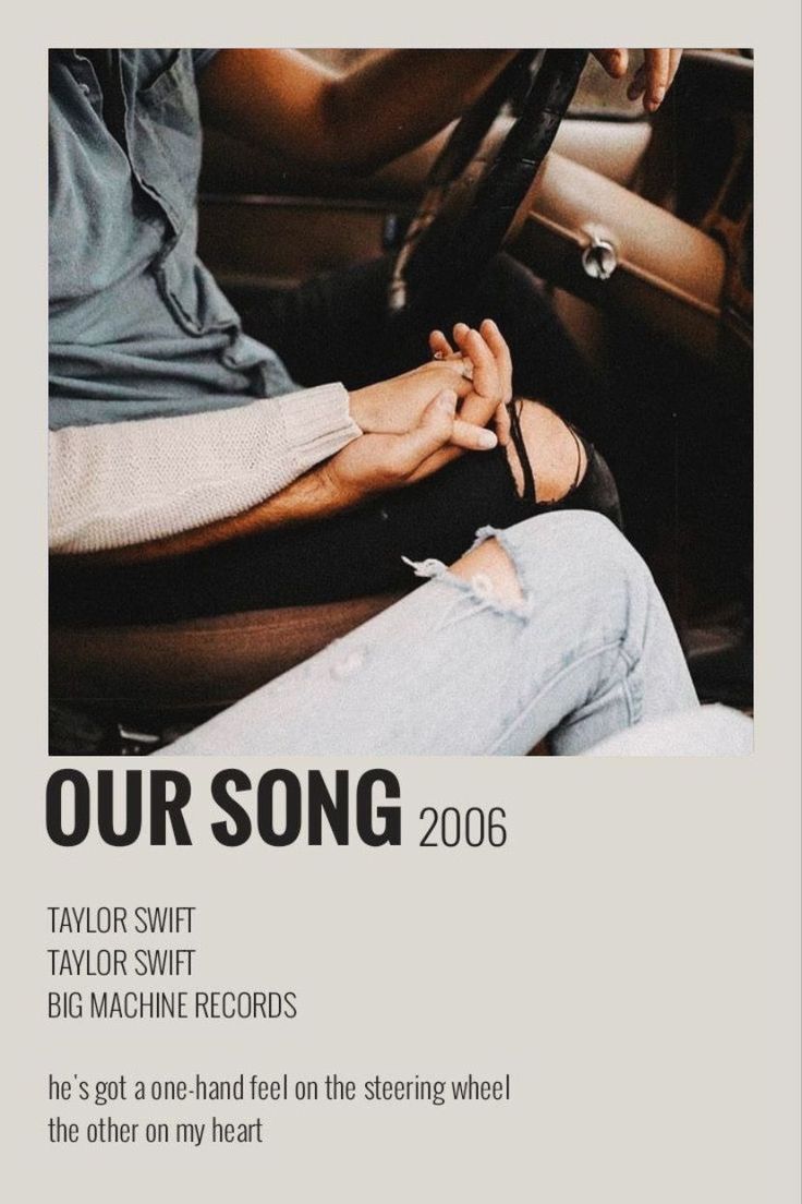 an advertisement for taylor swift's new album, our song