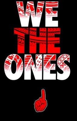 we the ones logo on a black background with red and white lettering that says, we the