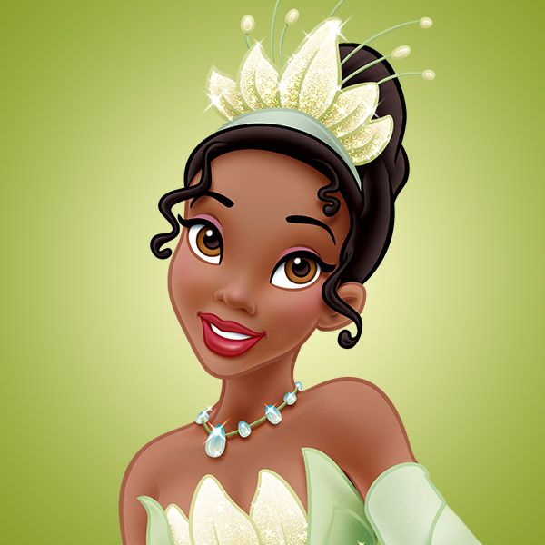 a cartoon character wearing a tiara and smiling at the camera with her hand on her hip