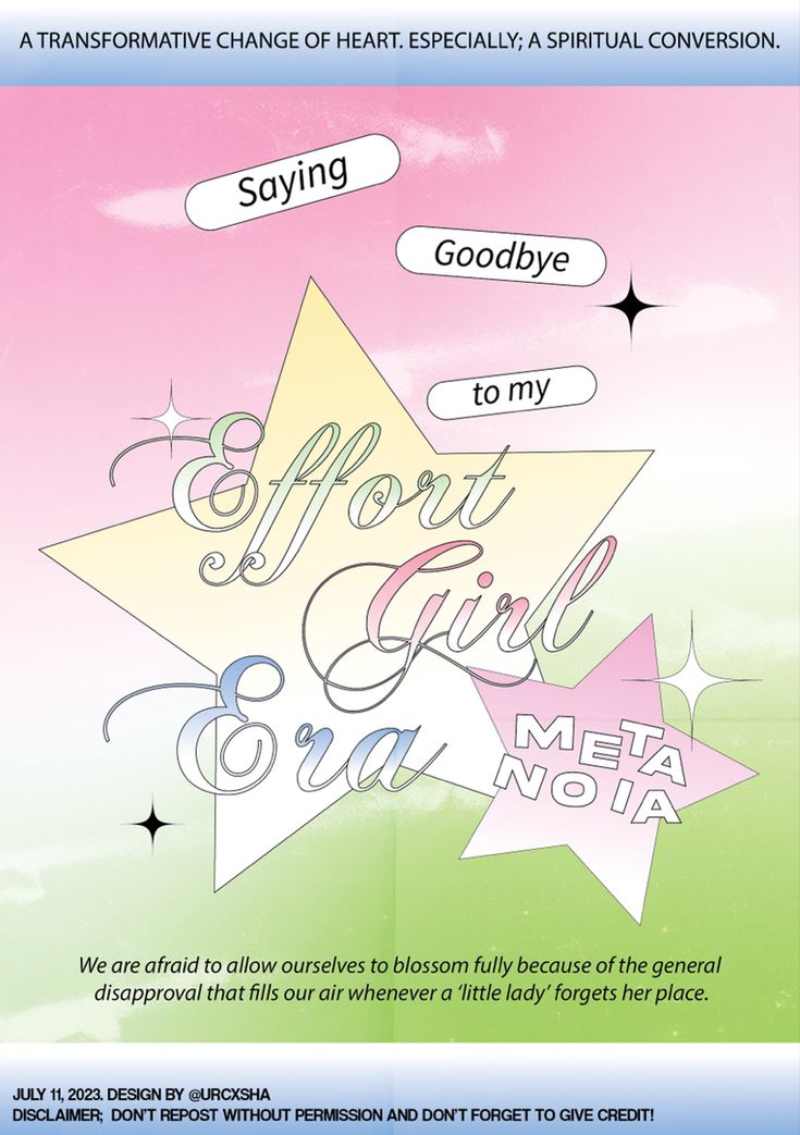 a flyer for an event with stars and words on the front, in pink and green