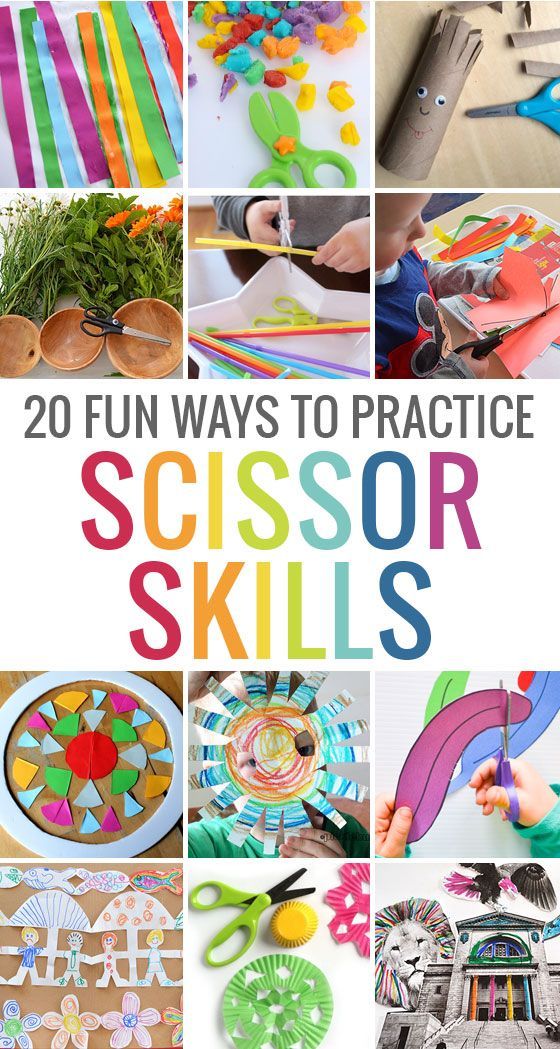 20 fun ways to practice scissor skills