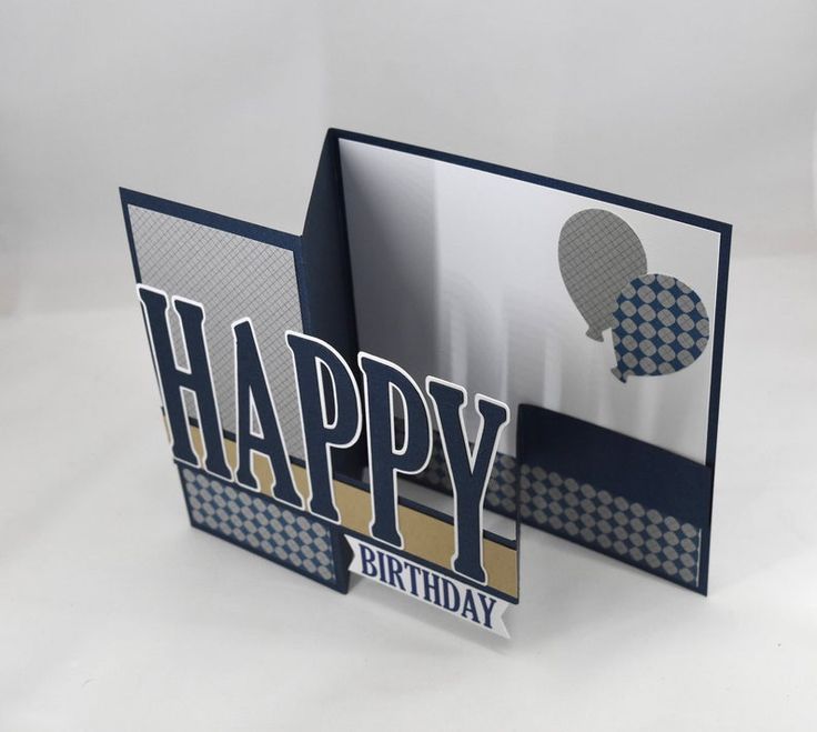 a happy birthday card with the word happy on it and an image of a hot air balloon