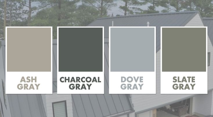 the color scheme for gray is shown in three different shades