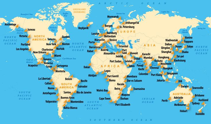 a world map with all the major cities