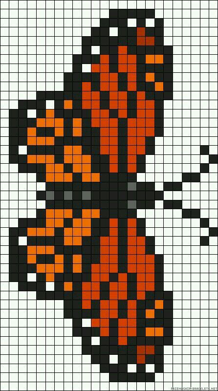 an orange and black butterfly is shown on the cross stitch pattern, which looks like it has