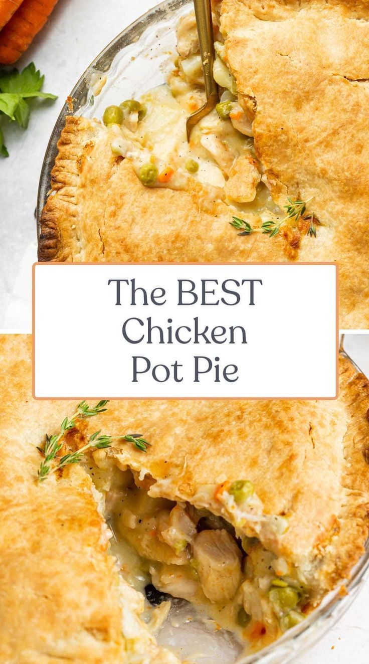 the best chicken pot pie recipe is shown