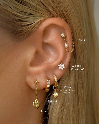 a close up of a person with ear piercings on their ears and behind the ear