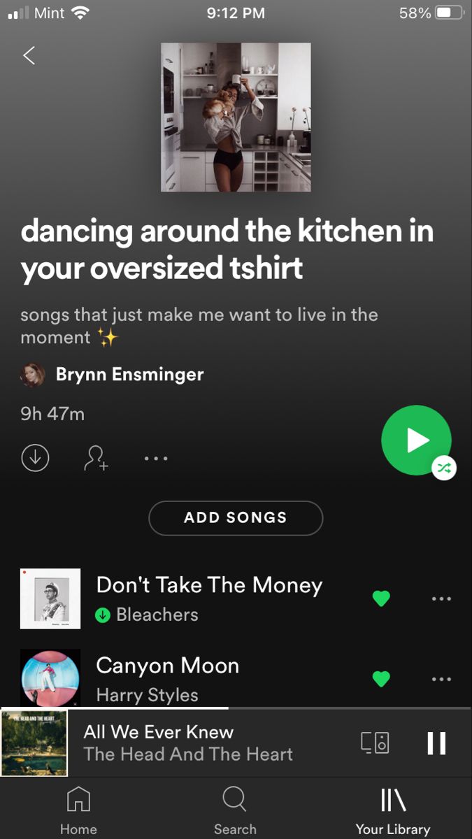 an iphone screen with the message'dancing around the kitchen in your oversized shirt '