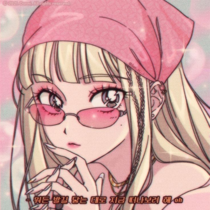 Kpop Anime Aesthetic, 90 S Anime, 90s Anime Kpop, 90 Anime Pfp, Anime Aesthetic Twitter, Pink Aesthetic Icon Anime, Cute Pictures Cartoon, Pink Cartoon Pfp, 90s Anime Aesthetic Pfp