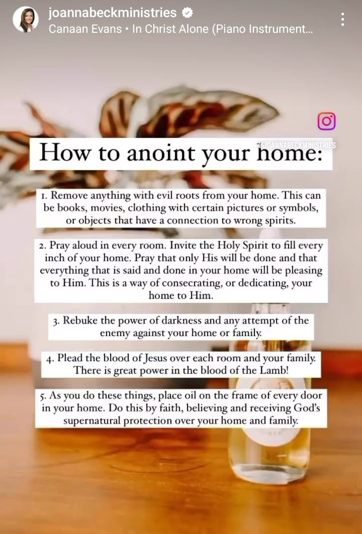 an advertisement with the words how to annit your home on it and a glass filled with liquid