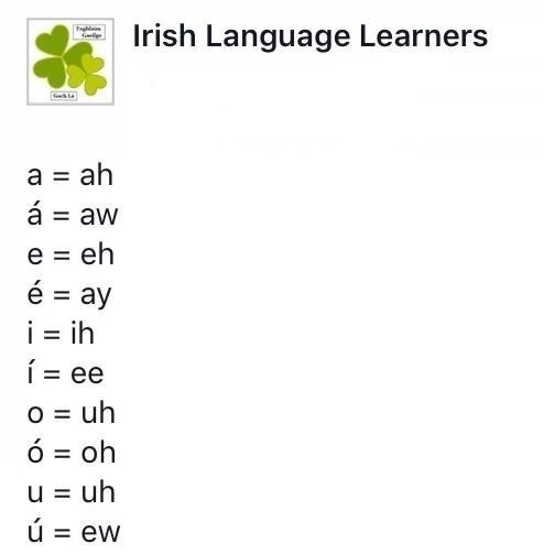 an image of irish language learners worksheet with pictures and words on it