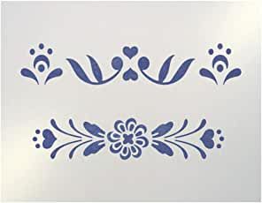 the stencils are designed to look like flowers