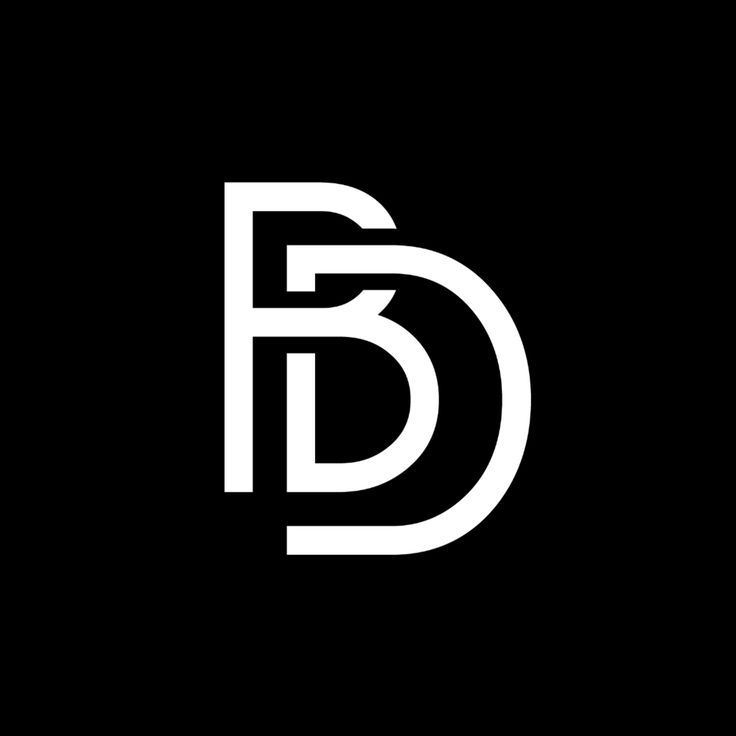 the letter b is made up of white letters on a black background, and it appears to be in two different font styles