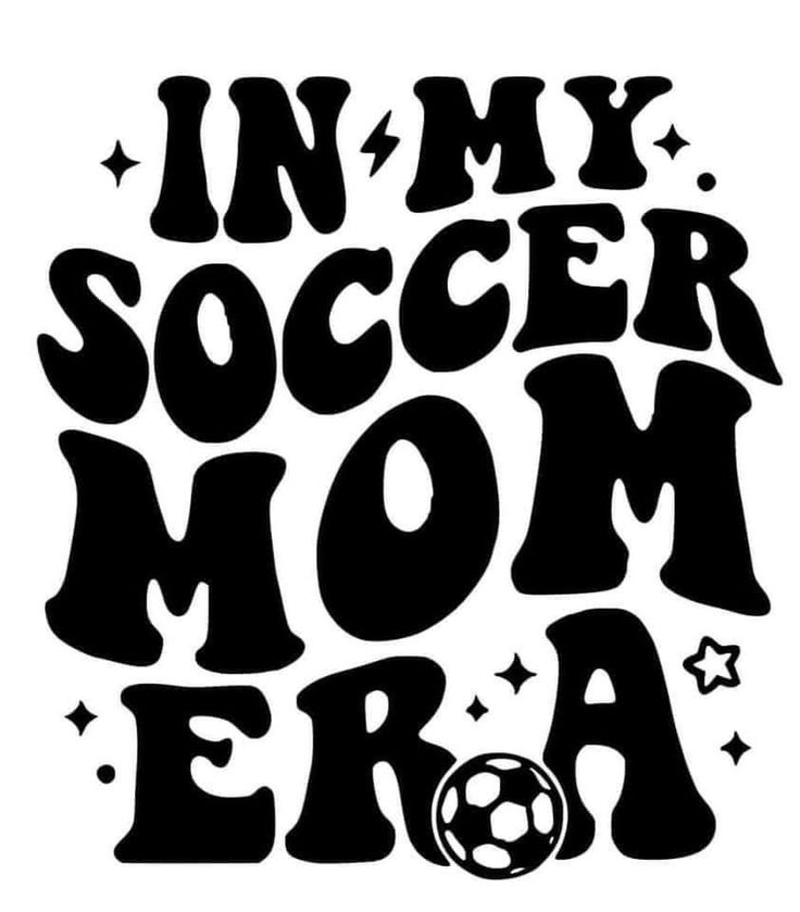 the words in my soccer mom era are black and white