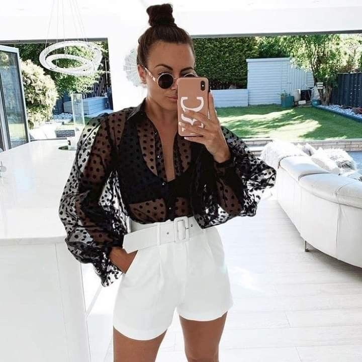 Transparent Shirt Outfit, Full Sleeve Top, Bandage Jumpsuits, Leather Bodysuit, Organza Blouse, Rompers Womens Jumpsuit, Lantern Sleeved Blouses, Short Blouses, Cheap Blouses