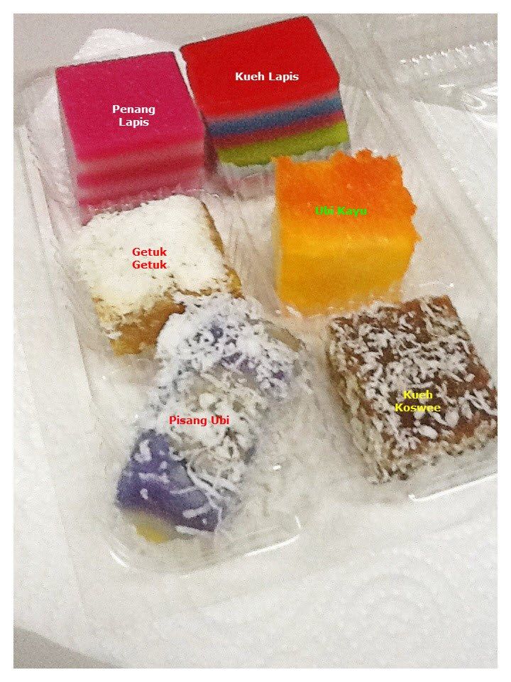 four different types of desserts in a plastic container