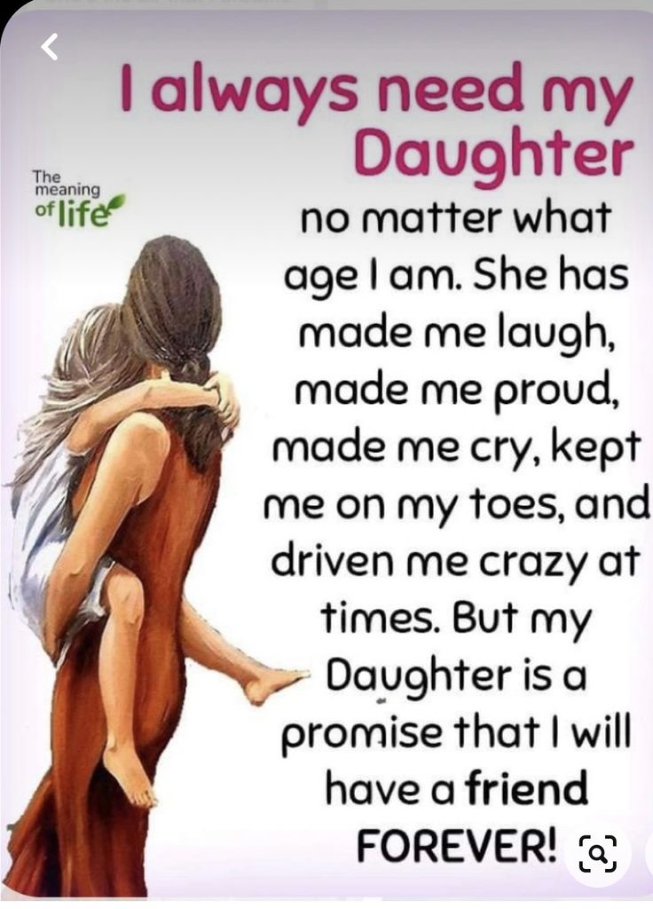 a couple hugging each other with the words i always need my daughter