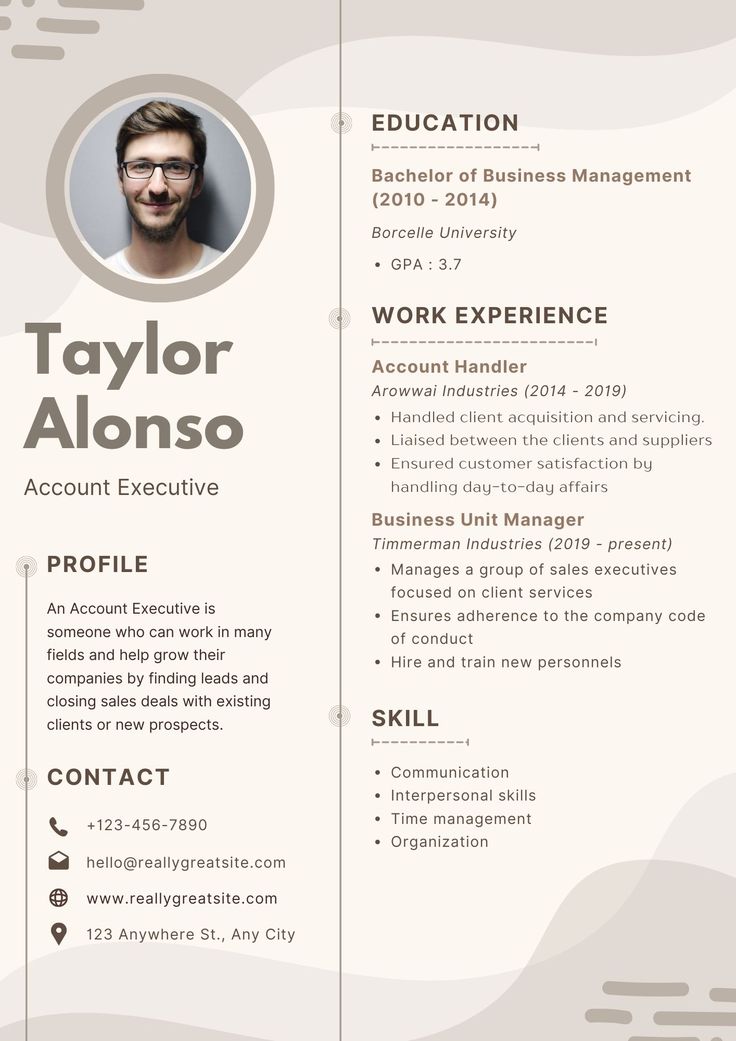 a professional resume template with an image on the front and back cover, in grey tones