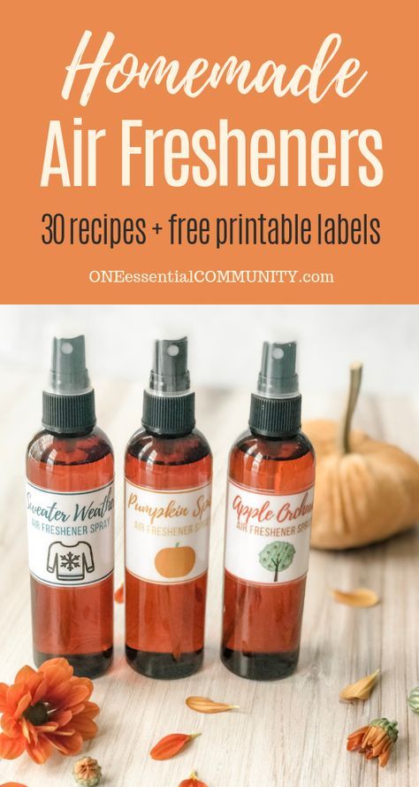 Air Freshener Recipes, Essential Oil Spray Recipes, Diy Room Spray, Fall Essential Oils, Homemade Air Freshener, Recipes Pumpkin, Iced Chai, Essential Oil Diffuser Blends Recipes, Essential Oil Spray