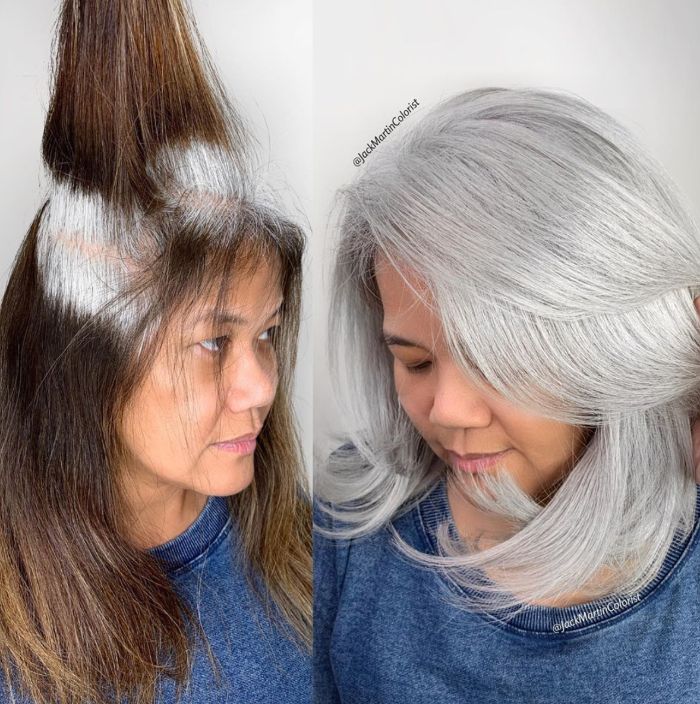 Grey Hair Transformation, Grey Hair Inspiration, Grey Roots, Gray Hair Growing Out, Natural Gray Hair, Transition To Gray Hair, Blending Gray Hair, Gray Hair Highlights, Hair Appointment