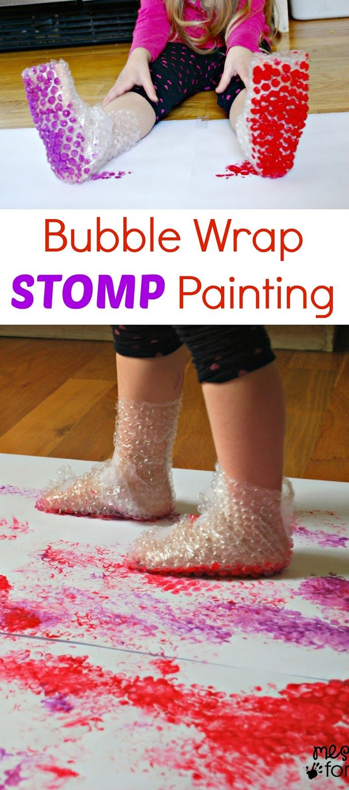 In my home, I have a closet of kids art and activity supplies, and when I am looking for ideas, I sometimes just go and look inside and see what inspires me. Today, I noticed some easel paper and bubble wrap. We have had lots of fun with bubble wrap in the past, creating Bubble Wrap Prints and Painting with Rolling Pins and Bubble Wrap. I decided to pair up bubble wrap and paint again, but this time I wanted it to be more of a gross motor experience. And so, Bubble Wrap Stomp Painting was born. Paint Converse, Customized Converse, Bedazzled Converse, Easy Toddler Activities, Nursery Activities, Toddler Arts And Crafts, Baby Learning Activities, Childcare Activities, Shoes Diy