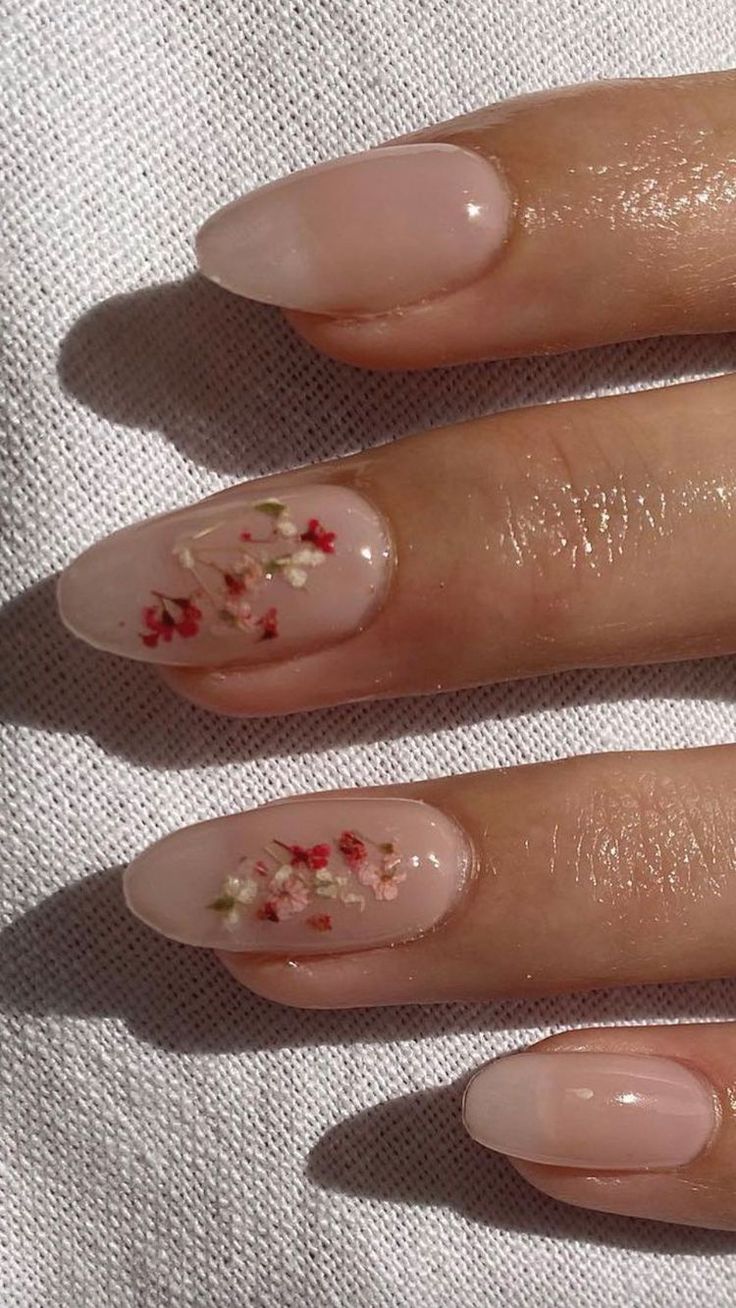 Unghie Nail Art, Milky Nails, Floral Nail Designs, Flower Nail Designs, Nagel Inspo, Prom Nails, Dream Nails, Floral Nails, Chic Nails