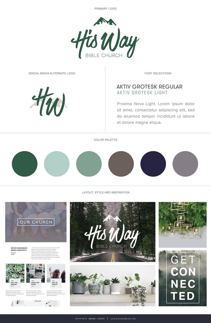 the website design for his way bible church, which has been updated to include several different colors