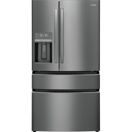 a large stainless steel refrigerator freezer