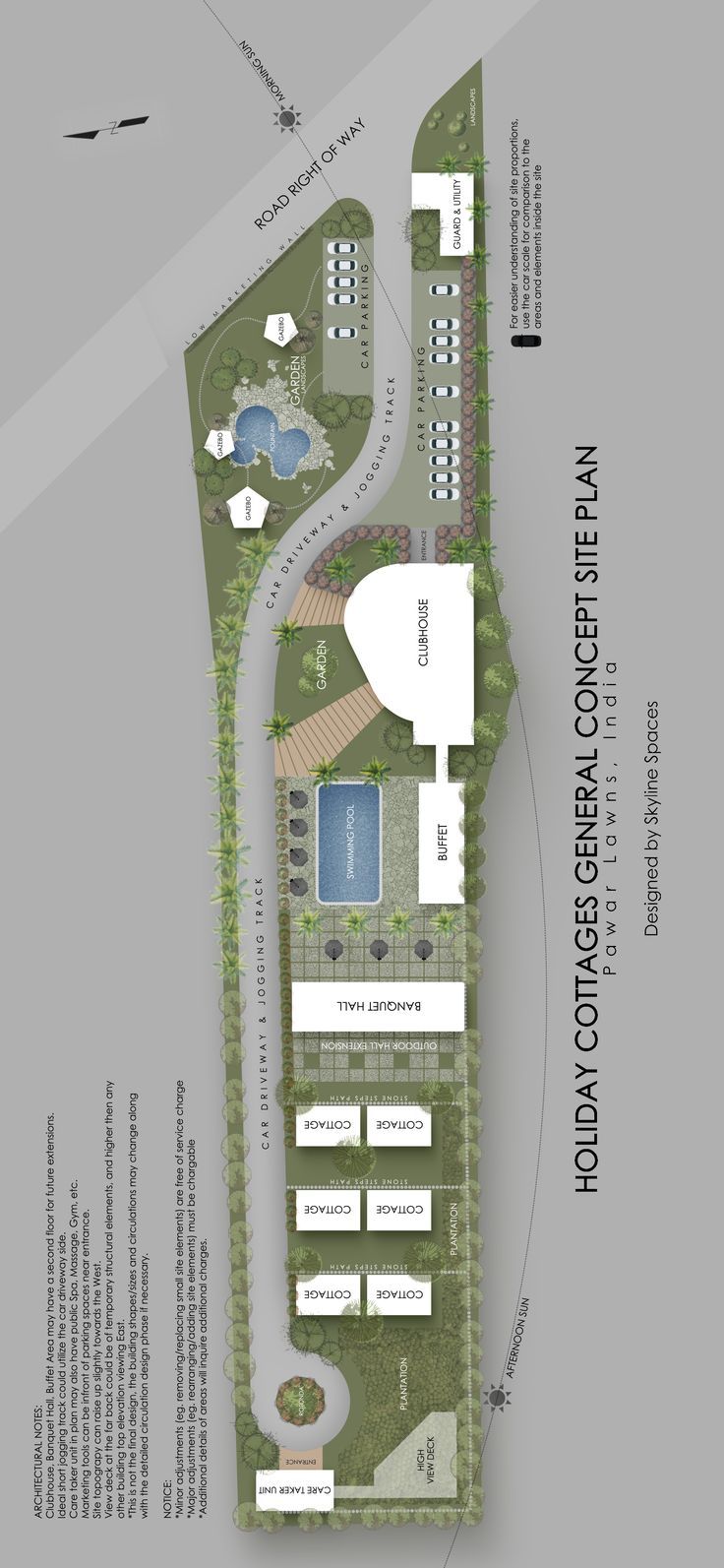 the site plan for an outdoor swimming pool