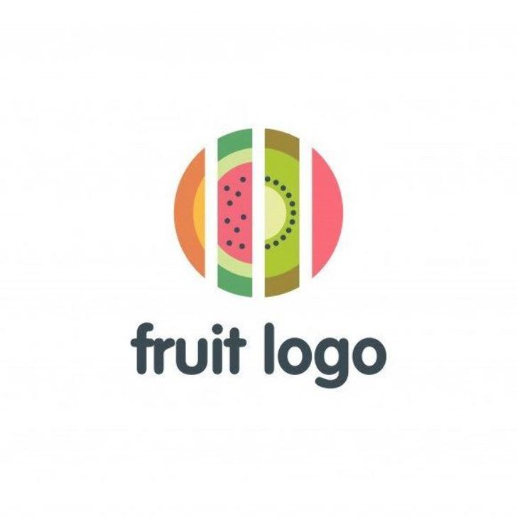 the fruit logo is made up of slices of watermelon