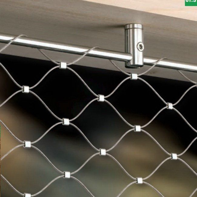 a close up view of a chain link fence