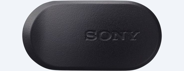 the sony logo is shown in black on a white background and it appears to be part of an electronic device