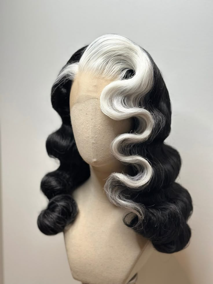 Hello, This classic style is available in every color. Please message me before you order for personal advice. Your Ginger Pinup Wigs For Sale, Pinup Hair Wigs, Black And White Curly Wigs, Batchloret Party Wigs, 60s Hair Wigs, Long 1950s Hair, Wigs For Fancy Dresa, Victory Roll Wig, Extravagant Updo Hairstyles