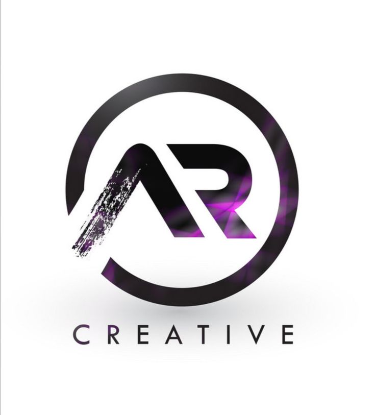 the logo for creative art studio, created in adobe and photoshopped to look like it