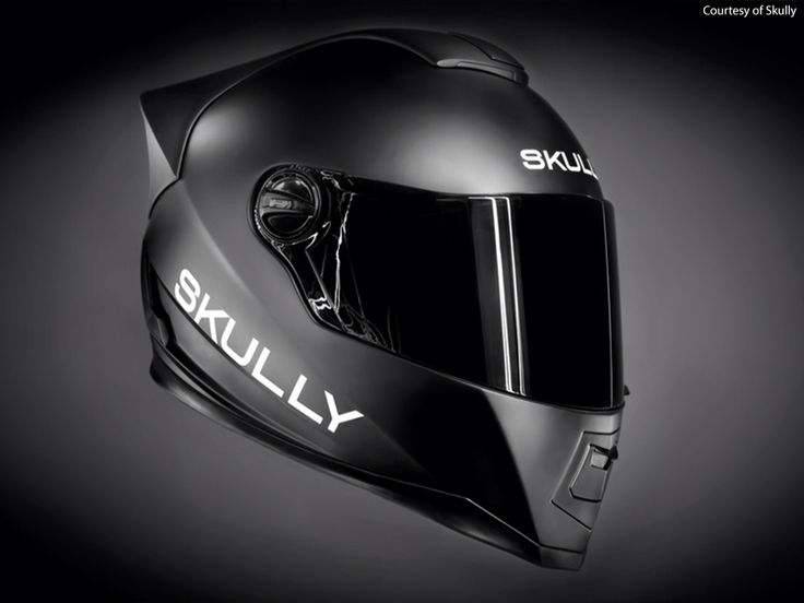 a black helmet with the word skully written on it