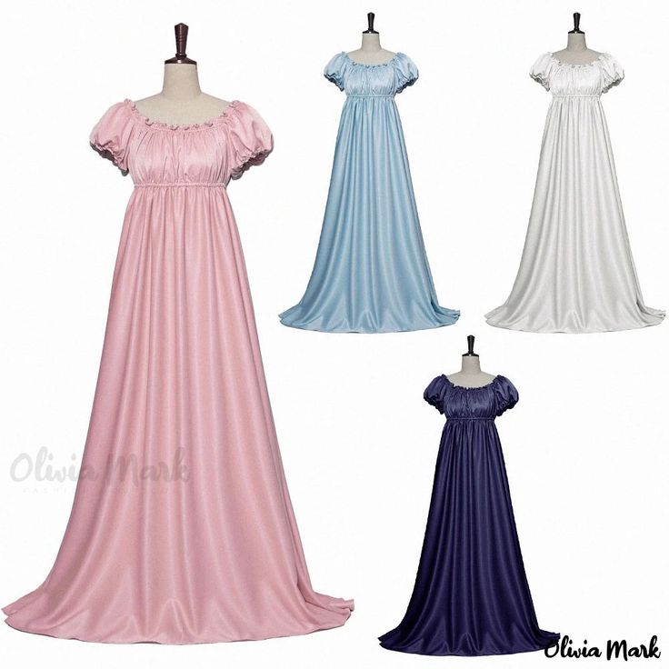 Olivia Mark - Bridgeton Vintage Century Ball Gown Elegant Dress for Stage Performance Jane Austen Dress, Ball Gowns Vintage, High Waist Maxi Dress, Empire Waist Gown, Carnival Dress, Fancy Gowns, Regency Dress, Cocktail Dress Vintage, Prom Dresses Vintage