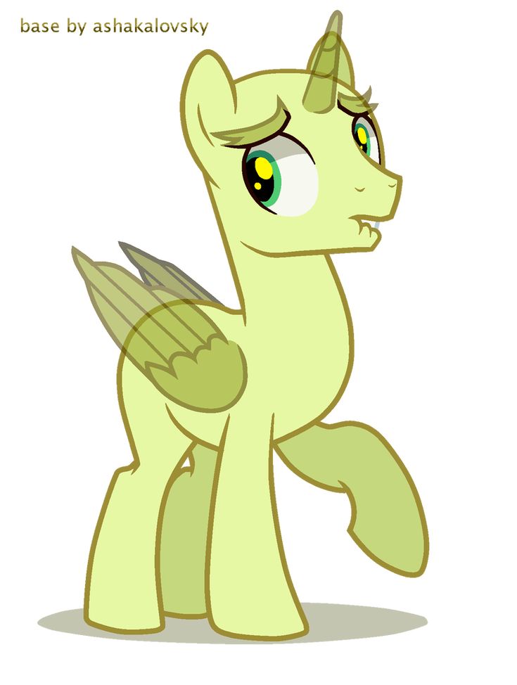 a little pony with big eyes and wings on it's back legs, standing in front of a white background