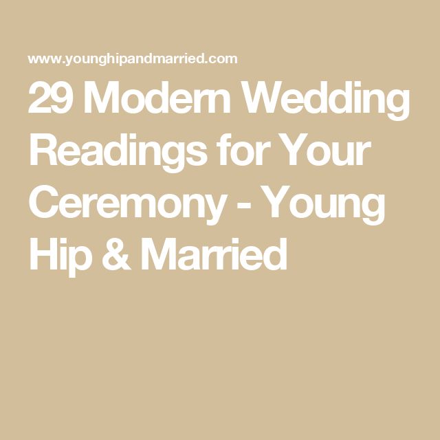 the words 29 modern wedding readings for your ceremony - young hip & married