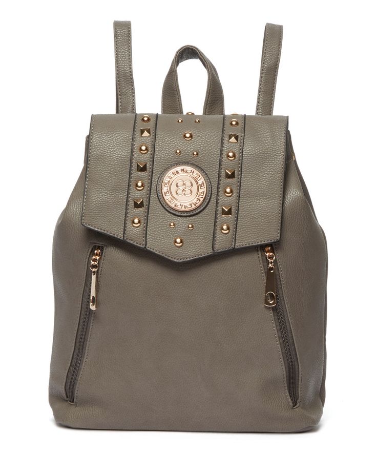 This Gray Studded Backpack by Wendy Keen is perfect! #zulilyfinds Studded Backpack, Budget Shopping, Fashion Backpack, Backpacks, Grey