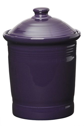 a large purple pot with a lid