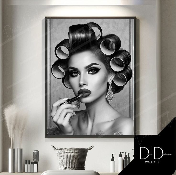 Similar matching Designs to this poster are in my shop. - The gallery image includes a watermark, which will not be present on the purchased poster. Description # PRINTABLE Hair salon wall art. READY TO PRINT STRAIGHT OUT. Gorgeous wall decor image illustrated beautifully which is a great asset for creating a gallery in beauty salons also smart addition to a wall your hairdressing salon.  This is an INSTANT DIGITAL DOWNLOAD READY TO PRINT. , no waiting for the postman to deliver, your poster will ready for you to download and print as soon as you have made the purchase. Be in control of this image to do as you wish. You can purchase paper very easily, glossy or matt, from any stationers, or online. DOWNLOAD FORMAT You will find the download very straight forward, the image will be ready to Hair Salon Illustration Art Prints, Salon Photo Wall, Hair Salon Wall Decor, Tattoo Studio Interior, Hair Salon Pictures, Hair Poster, Stylist Tools, Beauty Salon Posters, Hairstylist Tools