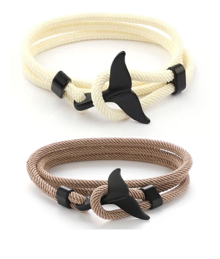 PRICES MAY VARY. 📿 Whale Tail Braided Bracelet - Each set includes 2pcs marine braided bracelets in different colors. Unisex braided rope bracelet suitable for daily wear, it's stylish, simplistic. Adjustable size 5.1"-10.6", fit for most people. 📿 Unquie Designed - The non-upgraded braided rope is only used to adjust the size of the braided knot, this kind of braided buckle is not durable, it will loosen after a long time used, and the bracelet size cannot be controlled. Our new version uses Handmade String Bracelets, Tail Braids, Braided Rope Bracelet, Trendy Fashion Accessories, Whale Tail, Paracord Bracelets, String Bracelet, Accessories Store, Cord Bracelets