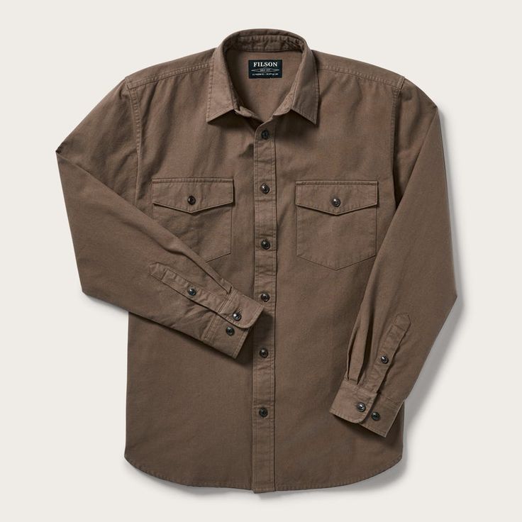 Kodiak Chamois Shirt | Filson Long Sleeve Shirts For Men, Filson Mens, Chamois Shirt, Button Ups, Mens Designer Shirts, Men's Shirts, Shirts For Men, Work Shirts, Mens Long Sleeve