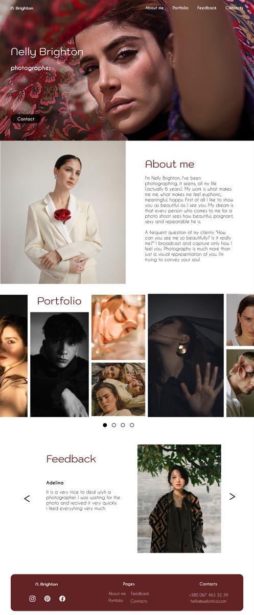 an image of a website page with many different images and colors on the front cover