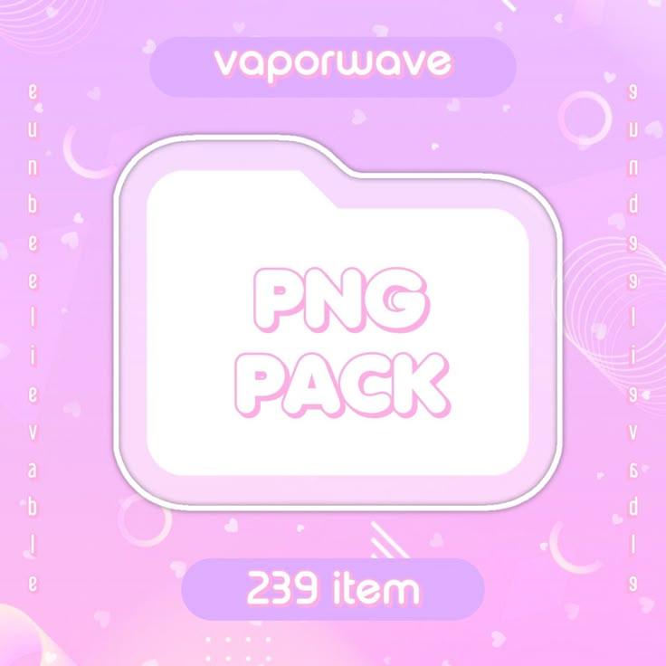 a pink and purple background with the words png pack written in white on it