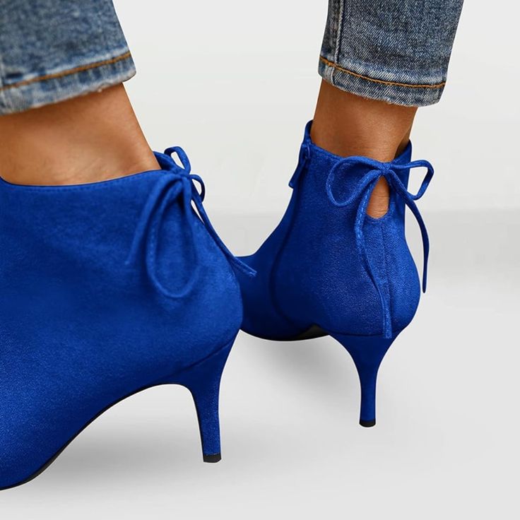 Womens Pointed Toe Heels Ankle Booties Kitten Stiletto Bowtie Strappy Fall Dress Boots Shoes Never Worn Fall Dress Boots, Dresses With Boots Fall, Stiletto Ankle Boots, Strappy Stilettos, Strappy High Heels, Shoes On Sale, Womens Stilettos, Dress Boots, Fall Dress